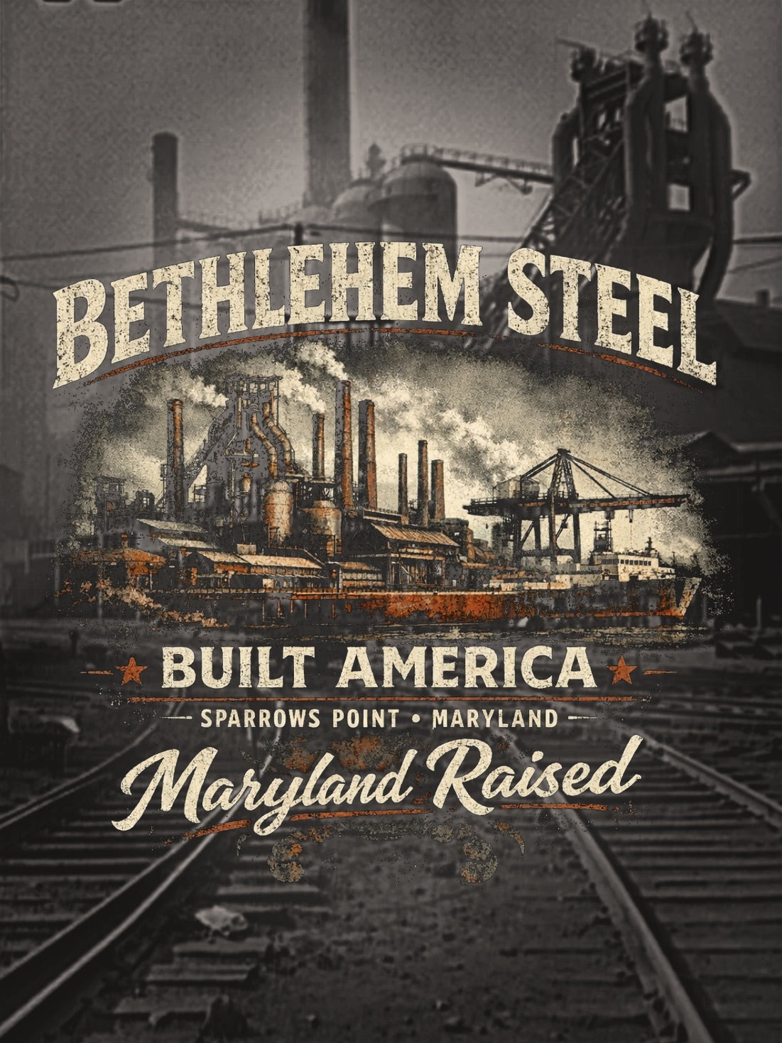 Bethlehem Steel Sparrows Point Maryland T-shirt